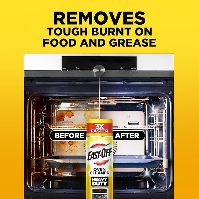 Easy-Off Heavy Duty Oven Cleaner, Regular Scent 87 oz (6 Cans x 14.5 oz)