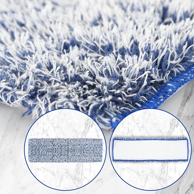 8 Pack Mop Pads Replacement for Bona Family of Mops, Washable & Reusable Microfiber Cleaning Pad for Hardwood and Multi-Surface (3 Deep Clean Pads + 3 Microfiber Cleaning Pads + 2 Dusting Pads) | Washable & Reusable Cleaning Pad for Hardwood and Multi-...