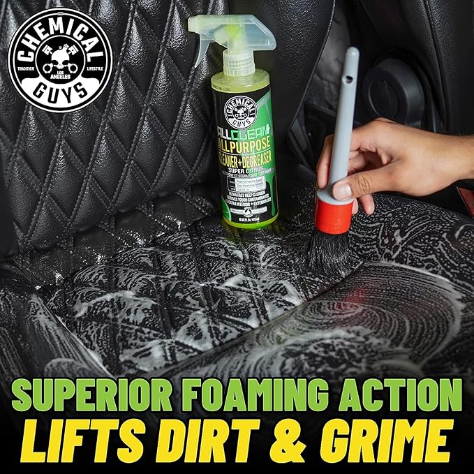 Chemical Guys, All Clean+ Citrus All-Purpose Cleaner & Degreaser, 2 x 16 oz | Citrus all-purpose cleaner cuts grease, grime and stains on interior and exterior surfaces, dilutable, two pack