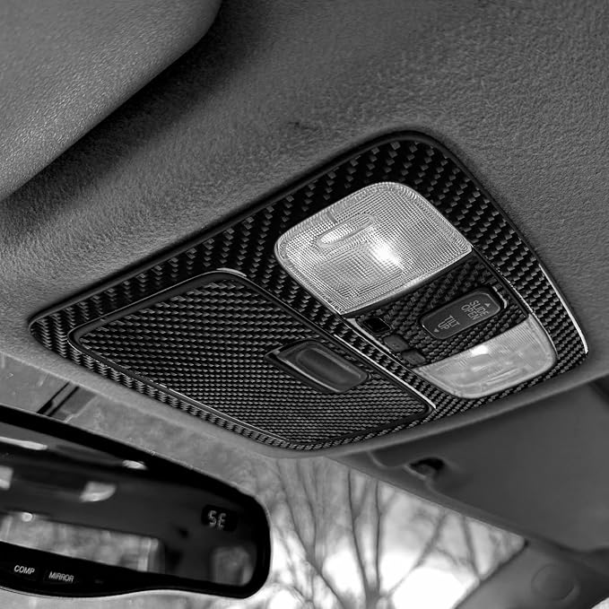 Fit for Toyota 4Runner(N210) 2003-2009 Interior Trim Decals Type-B | for SR5/Sport Edition/Limited | Real Carbon Fiber | Accessories | Reading Light Trim Set Cover | Anti-scratch | Self-adhesive