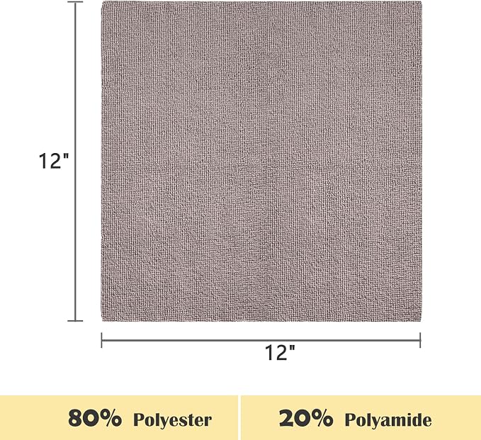 YoulerTex Reusable Cleaning Cloths Microfiber Towel: 50 Pack Washable Tear Away Cleaning Towels Roll - 12× 12 Absorbent Rags Drying Dishcloths for Kitchen House Car (50, Khaki)