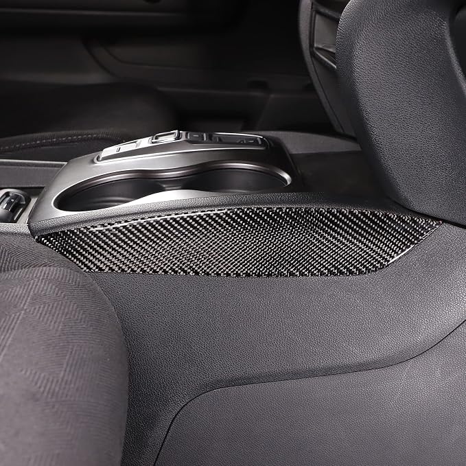 Center Console Gear Control Panel Side Trim Cover for Honda Pilot 2016-2022/ Ridgeline 2017-2023/ Passport 2019-2023, Center Console Trim Strip Cover, Carbon Fiber (Center Shifter Side Panel Sticker)