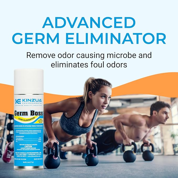 Germ Boss Strong Odor Eliminator, Fast-Acting Cleaning & Deodorizing Fogger, Mold Bomb Fogger for Smell Control with Fresh Scent, Covers Up to 1,000 cu ft, 6 oz