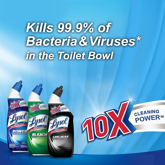 Lysol Toilet Bowl Cleaner, 24 Ounces (Atlantic Fresh Scent)