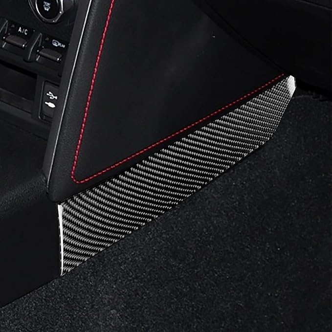 Real Carbon Fiber Trim for Subaru Accessories | for Scion FR-S/Toyota 86 2016 2017 2018 2019 2020 Central Control Side Strip Interior Thick Overlay Decal - B