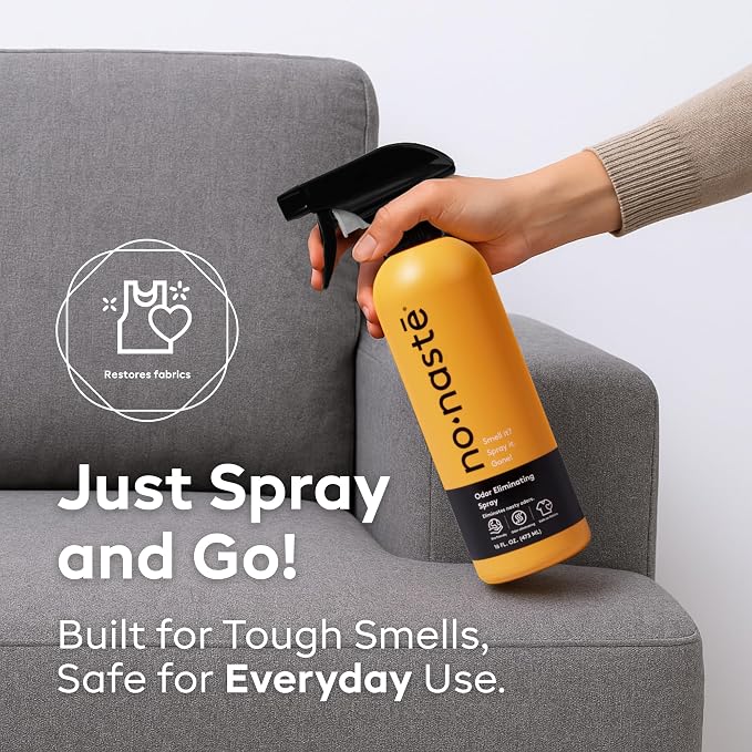 Nonaste Shoe, Sneaker & Gym Bag Odor Eliminator Spray, 16 oz, Pack of 2 | Spray Eliminates Odor in Shoes, Sneakers, Gym Bags, Sports Gear & Yoga Mats. Long-Lasting, Fabric-Safe Refresher.