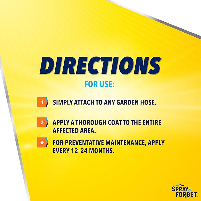 Spray & Forget House & Deck Outdoor Cleaner - Hose End Adapter - Stain Remover - 1 Quart