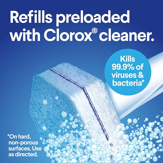 CLOROX ToiletWand Disinfecting Refills, Disposable Wand Heads (Package May Vary), 30 Count (Pack of 5)