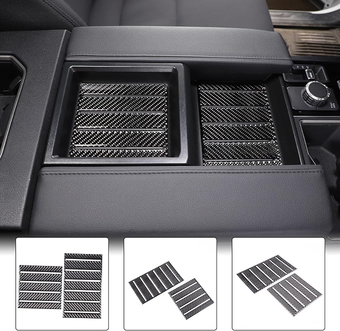 Aunginsy Car Central Control Armrest Box Slot Pad Sticker Compatible with Toyota Tundra 2022-2024 Armrest Box Storage Box Cover Slot Panel Slot Sticker Armrest Lid Storage Slot Trim Cover Accessories