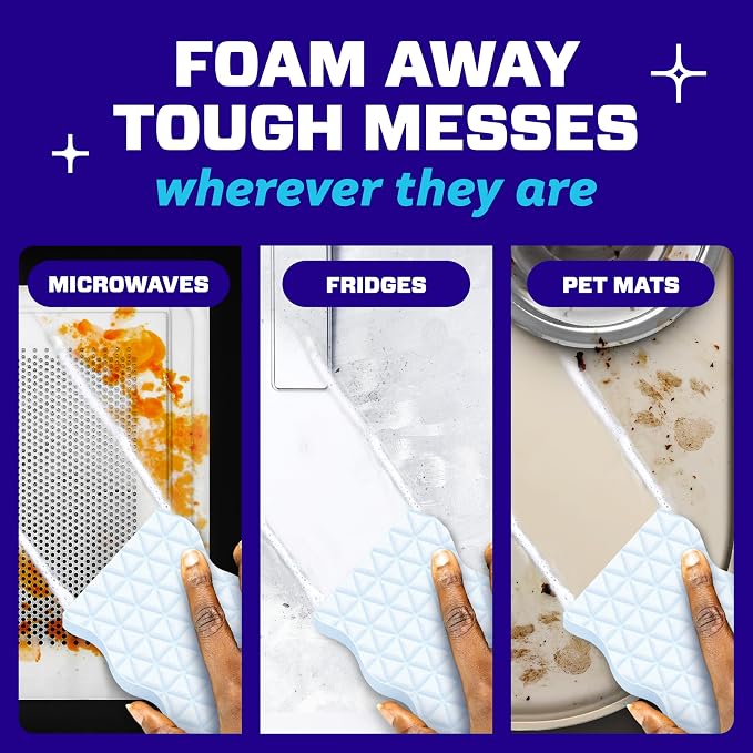 Mr. Clean Magic Eraser Foaming Sponge, All Purpose, Dawn Cleaning Power, Wall Cleaner, Sneaker Cleaner, Oven Cleaner, Kitchen, Bathroom, Shower Cleaning Supplies, Scrubber, Ultra Foamy, 7ct