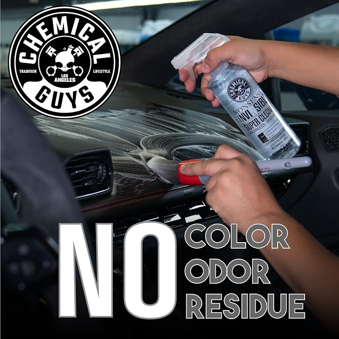 Chemical Guys, Nonsense Colorless & Odorless All-Surface Cleaner, 2-Pack | Colorless, odorless, residue-free cleaner lifts dirt from vinyl, rubber, plastic, carpet and upholstery.