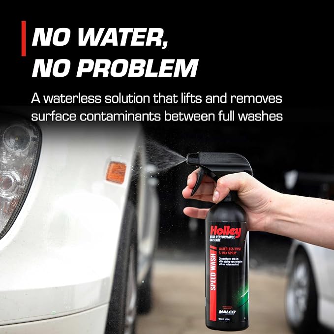 Holley High-Performance Car Care 6-Pack Wash & Detail Bundle - Wash + Wax, Speed Finish, Wheel Clean, Tire Shine, Interior Protect, Speed Wash