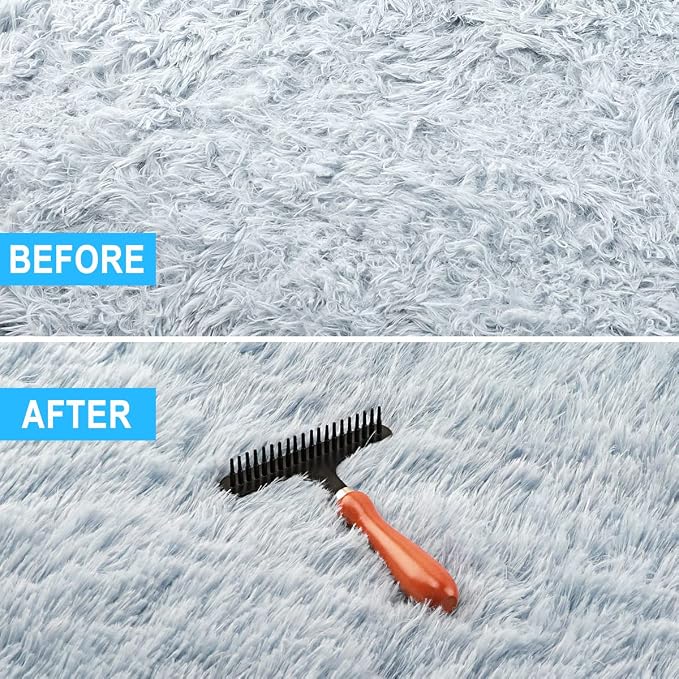 Carpet Rake for Restoration - Shag Rug Groomer and Hair Cleaner Suitable for Carpets (4.3 Inch Width, 1 Piece)