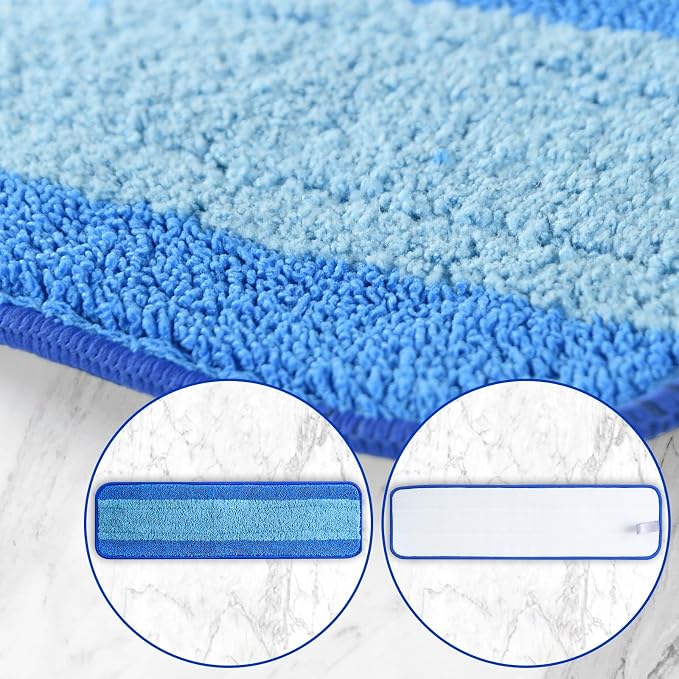 8 Pack Mop Pads Replacement for Bona Family of Mops, Washable & Reusable Microfiber Cleaning Pad for Hardwood and Multi-Surface (3 Deep Clean Pads + 3 Microfiber Cleaning Pads + 2 Dusting Pads) | Washable & Reusable Cleaning Pad for Hardwood and Multi-...