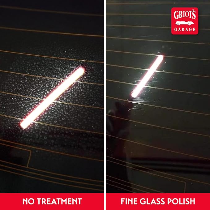 Griot's Garage Fine Glass Polish, Car Window, Windshield Polishing Cleaner for Automotive and Home, Removes Stains and Water Spots, 11017, 16 oz