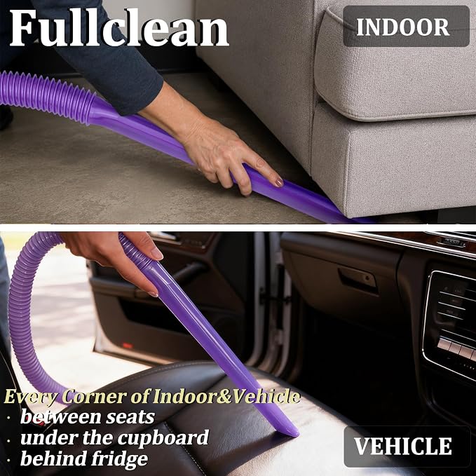 Dryer Vent Lint Cleaner Hose for Dyson Cordless Vacuum Cleaner V15 V15s Gen5 V12 V11 V10 V9 V8 V7,Crevice Gap Cleaner Nozzle Tool Attachments for Home/Car/Vehicle Cleaning