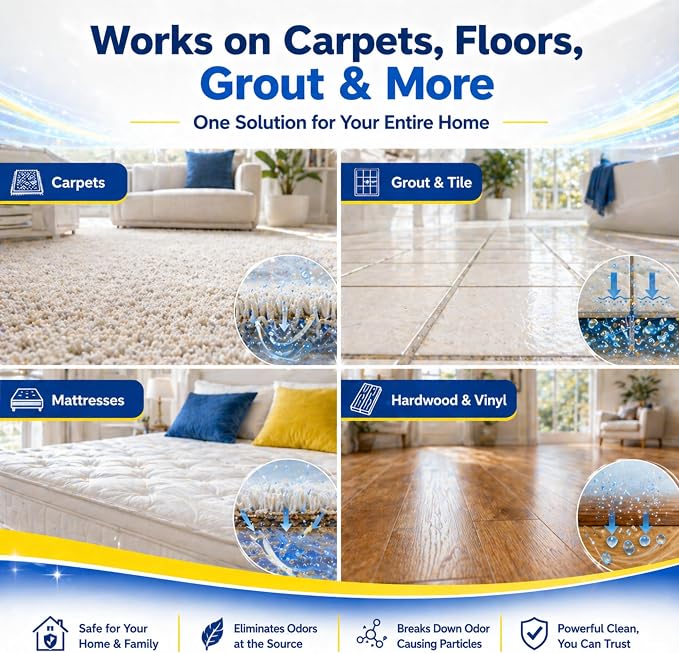 Black Diamond Stoneworks Eliminates Urine Odors – Controls Cat, Dog, Pet & Human Smells from Carpet, Furniture, Mattresses, Grout and Pet Bedding & Concrete. Biodegradable Enzymes 32 Oz. Spray