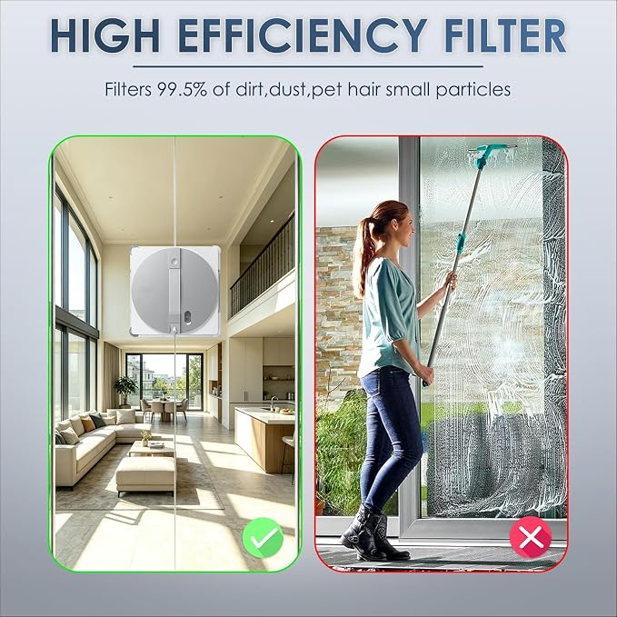 (1 Pack) W3 Omni Replacement Parts Cleaning Cloth Compatible with ECOVACS WINBOT W3 Omni Window Cleaning Robot, Mop Cloth Assembly with Bracket Holder, Microfiber Mop Pad, Tool-Free Installation