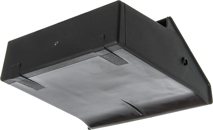 Carlisle FoodService Products Standing Dustpan – Dust Pan with Handle, Serrated Edge, Pivoting Pan Design, for Home, Kitchen, Lobby, or Office, 30 Inch Plastic, Black