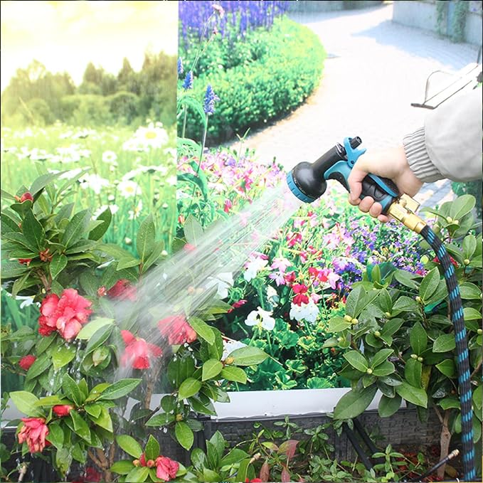 10 Spray Modes Multi-Functional Garden Hose Nozzle, All-Purpose Water Sprayer for Gardening, Cleaning & Pet Care