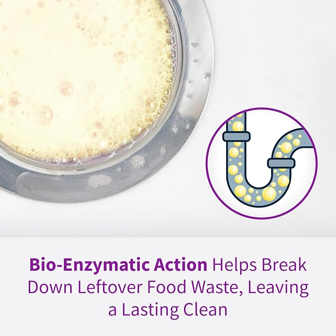 Rejuvenate Disposal Cleaner Pods, Lemon Scented, And Pipe Cleaner Pods With Bio-Enzymatic Formula Help Break Down Leftover Food Waste And Remove Odors For A Clean, Fresh Disposal, 6 Count(Pack of 2)