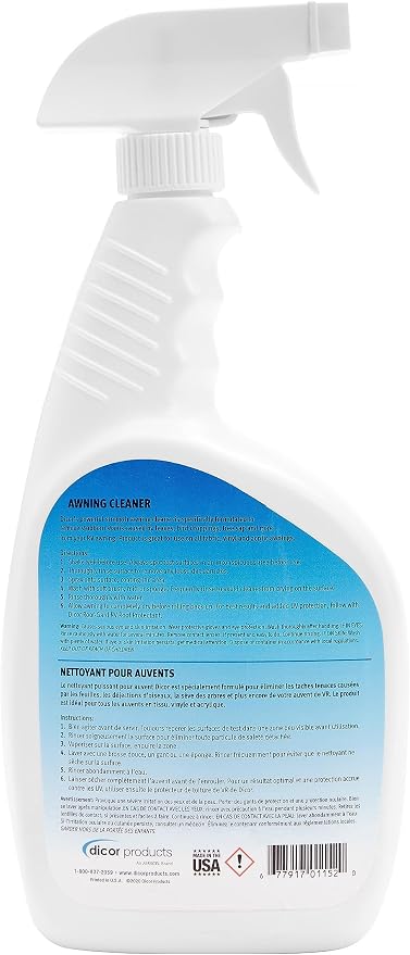 Dicor CP-AC320S Awning Cleaner Cleaner Spray for RV Roofs and Exterior