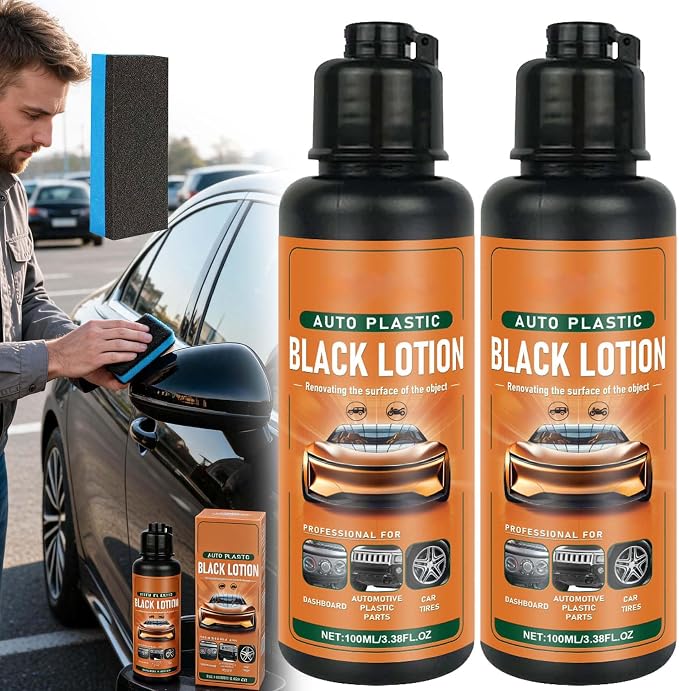 Auto Plastic Black Lotion - Auto Plastic Restorer Black Lotion
