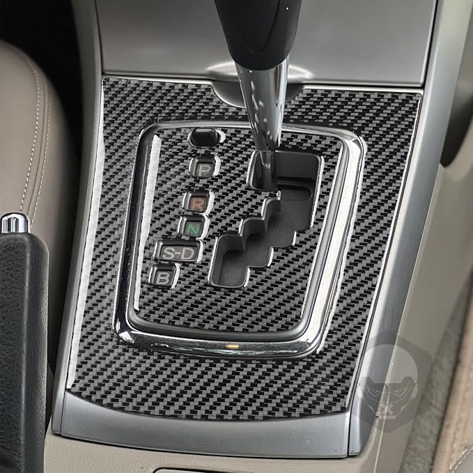 Console Shift Panel Trim for Toyota Corolla 2009-2013 Accessories Black | Soft Carbon Fiber | Upgrades for Car | Only for Left-Hand Drive | Anti-Scratch | Sporty Style