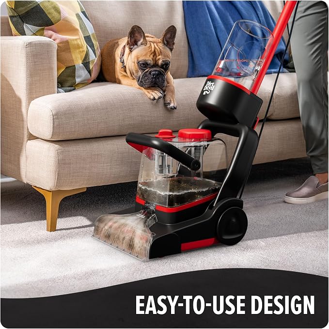 Dirt Devil Full Size Carpet Cleaner Machine for Carpet and Upholstery | Deep Cleaning Carpet Shampooer Machine with Two Cleaning Modes, Pair with Dirt Devil Carpet Cleaner Solution