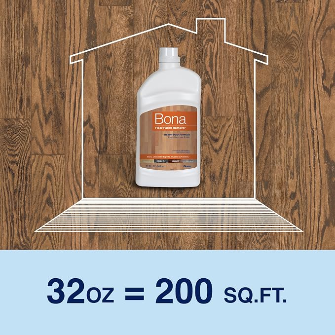 Bona Floor Polish Remover - Covers 200sqft - 32 Fl Oz (Pack of 8)