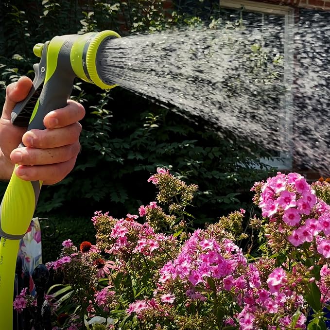 Flexzilla Heavy Duty 7-Pattern Adjustable Pistol Grip Garden Hose Nozzle Sprayer with Multiple Spray Settings & Durable Design