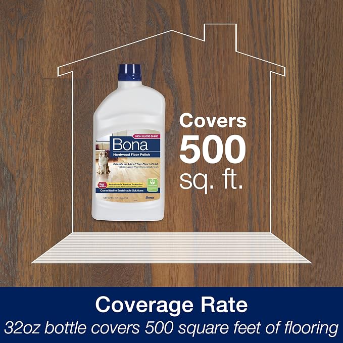 Bona Ultimate Hardwood Floor Care Kit – Pivoting Mop, Cleaning Solution & Refill, Floor Polish, Microfiber Pads for Dusting, Mopping & Polishing