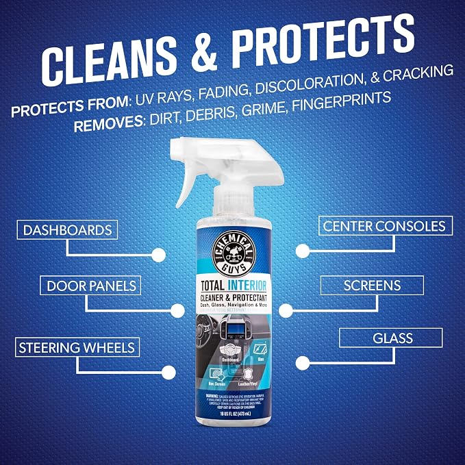 Chemical Guys, Total Interior Cleaner Variety Kit, New Car & Black Cherry | Sample two aromas in one box, a one-step spray for dashes, seats, door panels and screens, boxed ready to gift