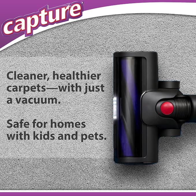 Capture Carpet Total Care Kit 100 - Carpet Deodorizer & Freshener Powder - Spot & Stain Remover - Pet Odor Eliminator - Fresh Natural Scent - Dry Rug Powder Cleaner w/Pre-Mist Spray