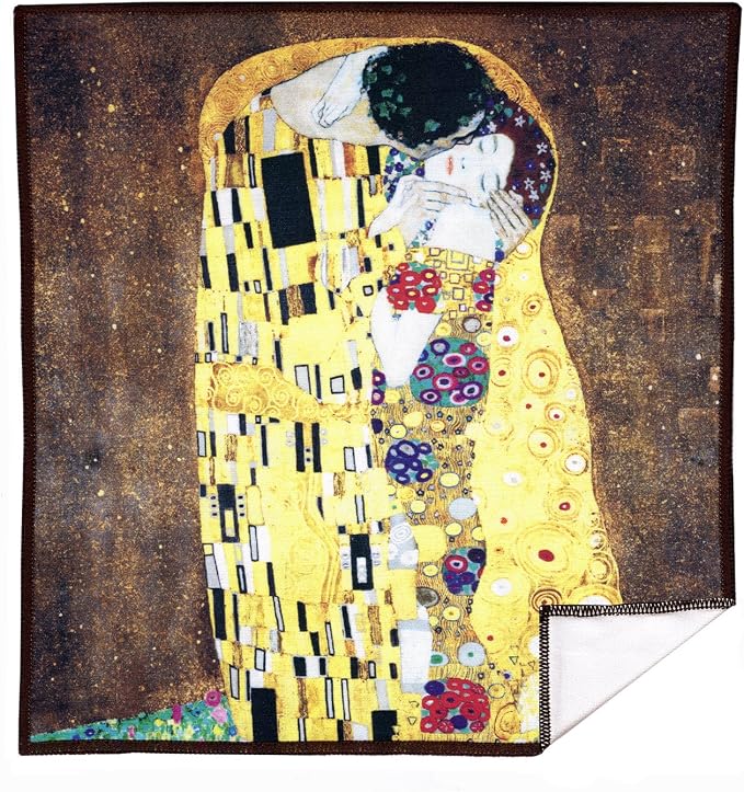 Large [6 Pack] Classic Art (The Kiss) - Ultra Premium Quality Microfiber Cleaning Cloths (Best for Camera Lens, Glasses, Screens, and All Lens.), Microfiber Cloth