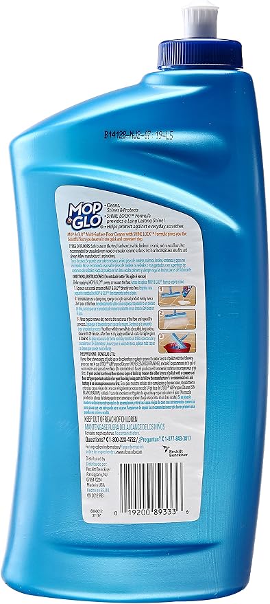 Mop & Glo Multi-Surface Floor Cleaner, 32 oz (Pack of 5)
