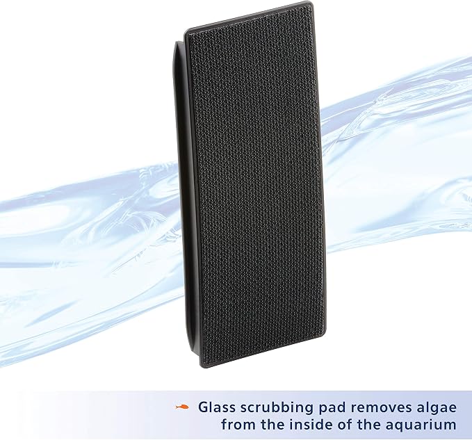 Aqueon Aquarium Algae Scraper, Fish Tank Cleaning Magnets for Glass/Acrylic, Small, Black (Pack of 3)