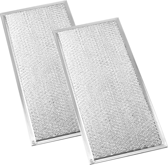 Microwave Grease Filter 13x6 fit for Maytag-Whirlpool-Kitchen Aid Microwave Filter Replacement Kitchen Hood Vent Filter 6x13 fit for Amana Microwave Filter Replacement W10208631A 2 Pack prime&swift | Microwave Filter Replacement Kitchen Hood Vent Filte...