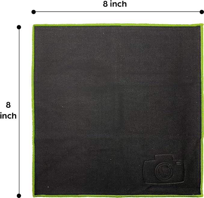 Clean & Clear Microfiber Cleaning Cloth, EXTRA LARGE [8 Pack] ULTRA PREMIUM Microfiber Cleaning Cloth - Microfiber Cloth for Camera Lens, Glasses, Screens, and all Lens.