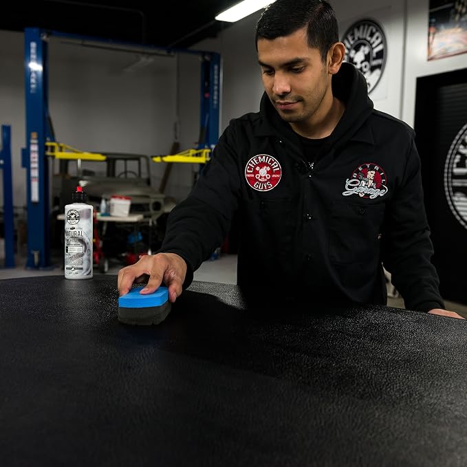 Chemical Guys, Natural Shine Satin Dressing, Plastic, Rubber & Vinyl, 16 oz | Leaves a low-key factory look, not a wet gloss, and dries without greasy residue or dashboard glare in the sun