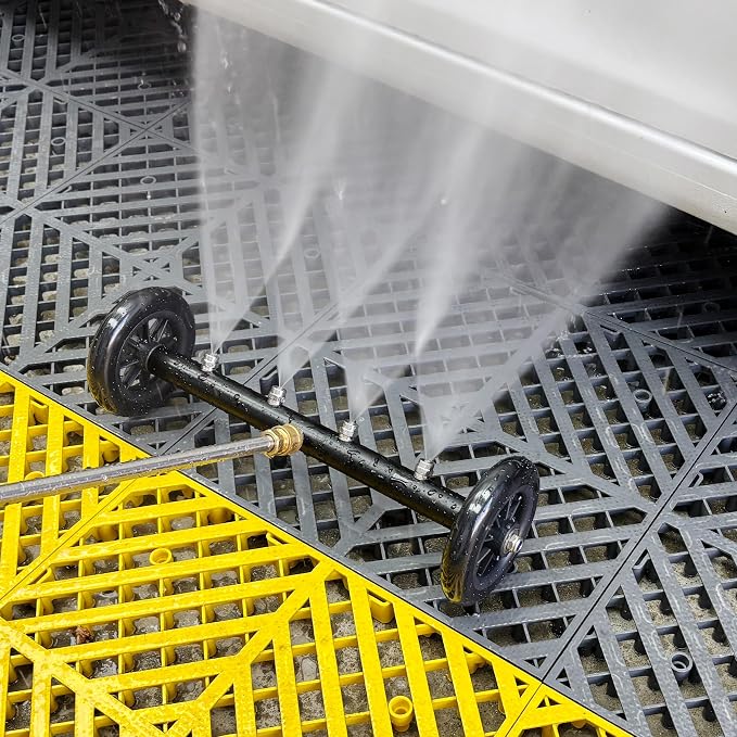 Tool Daily Pressure Washer Undercarriage Cleaner 16 Inch, 2 Extension Wands | Undercarriage Pressure Washer Attachment, Under Car Wash, 1/4" Quick Connect, 4000 PSI