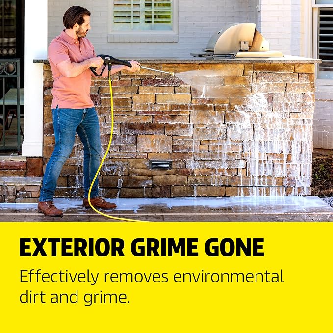 KÄRCHER House & Siding Cleaner, Removes Dirt, and Grime, Highly Concentrated, Makes up to 40 gal of Cleaner, Readily Biodegradable, For Pressure Washers