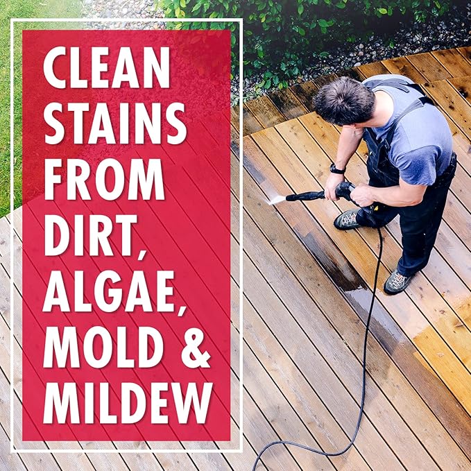 30 SECONDS Outdoor Mold & Mildew Stain Remover | Concentrate | 128 fl. oz. & Outdoor Cleaner 1 Gallon Pump Sprayer Bundle
