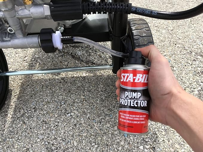 STA-BIL Pump Protector - Protects Pressure Washer Pump and Other Internal Components During Storage - Next Gen Anti-Freeze and Lubricant Formula, 4 oz. (22007-8PK) | Protects pressure washer pumps during storage with antifreeze and lubricant.