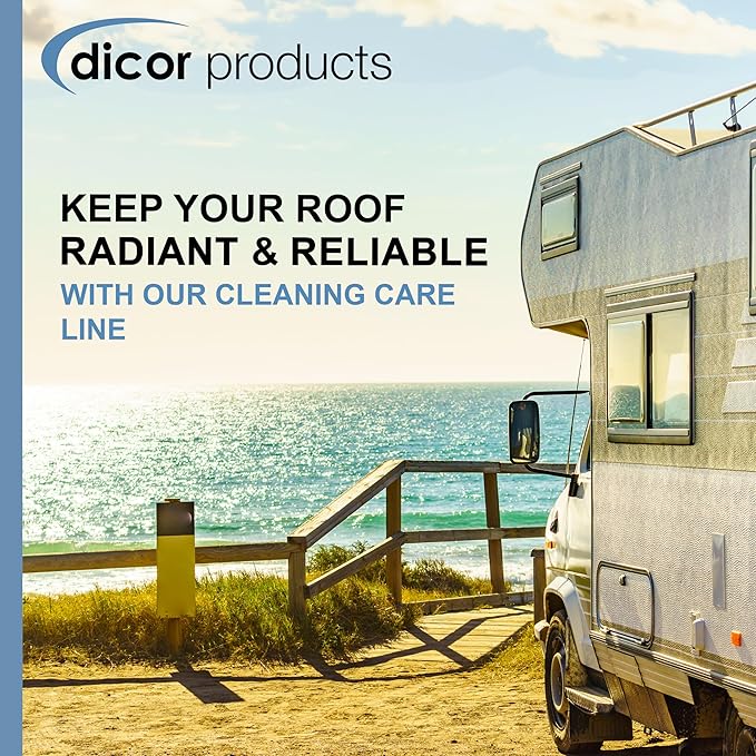 Dicor CP-BSR320S Black Streak Remover Cleaner Spray for RV Roofs and Exterior, White
