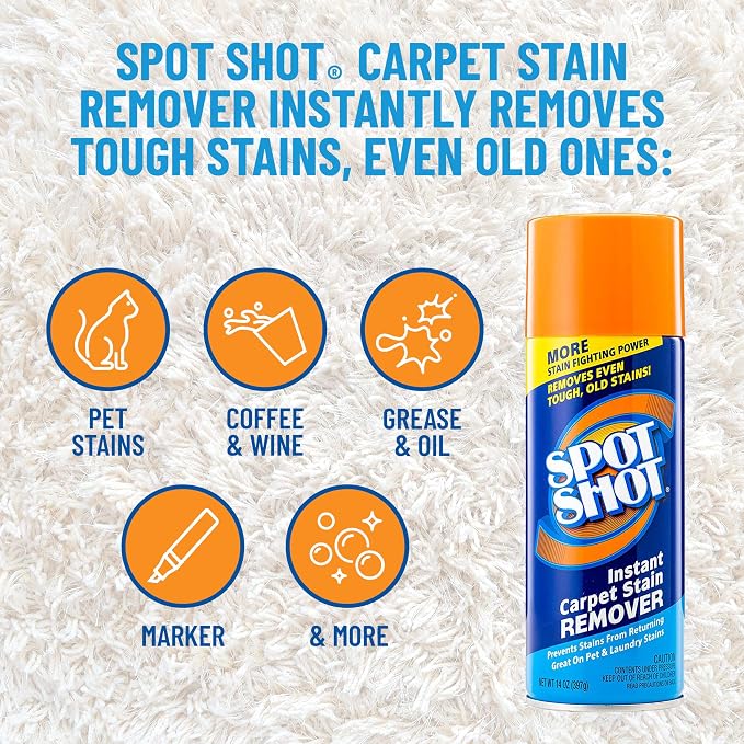 Spot Shot Instant Carpet Stain Remover, 16 Oz [2-Pack]