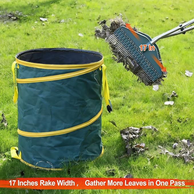 YEELOR Leaf Grabber, Yard Leaf Grabber Rake, No Need to Bend Over, Lightweight, 36.6 Inches in Length and 3.3 Pounds in Weight, Ideal for Picking Up Leaves, Weeds, Twigs and Other Debris