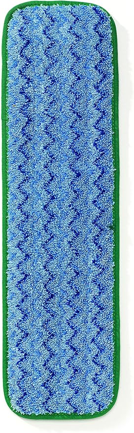 Rubbermaid Commercial Products HYGEN Microfiber Wet Mop Head Pad, 18 inch, Green, for Janitorial/Professional Cleaners and Heavy-Duty Industrial Floor Cleaning/Mopping/Scrubbing