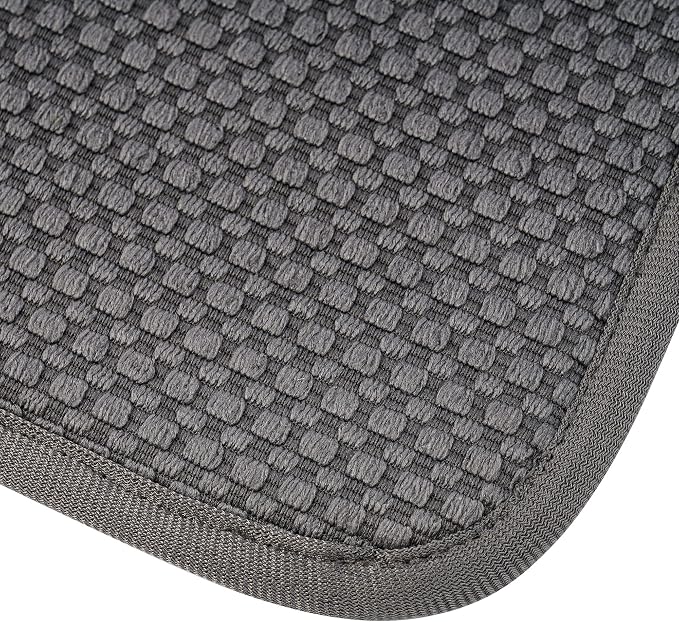 2 Pack Dish Drying Mat, Absorbent Microfiber Dish Drying Mat for Kitchen Counter, 16"x18” Large Size Dish Drying Pad, Ultra Absorbent Dishes Drainer Mat for Countertop