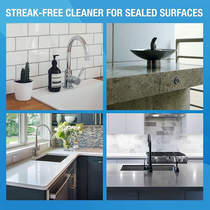 MiracleWipes for Granite & Stone, Clean, Protect, Polish Stone, Marble, Quartz, Slate, Tile, Laminate Surfaces in Kitchen and Bathroom - 30 Count (Pack of 2)